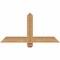 Ekena Millwork Eugene Smooth Timber Gable Bracket, Western Red Cedar, 36"W x 18"H x 1 1/2"D x 3 1/2"F, 12/12 Pitch GBW036X18X0204EUG00SWR - alternate 1